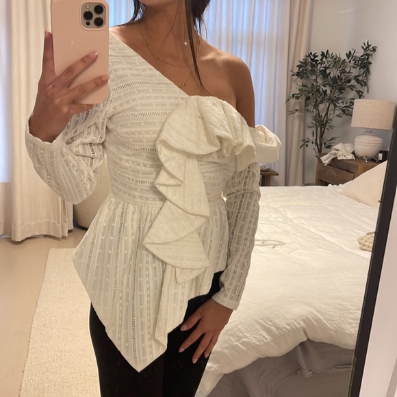 White off the shoulder top - Picture 3 of 3